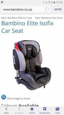 Bambino elite car seat