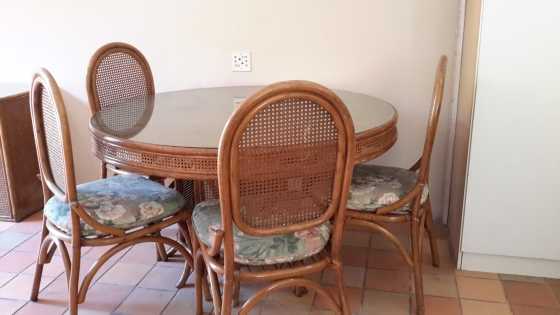 Bamboo Dining table with 4 chairs