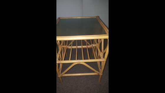 Bamboo side table