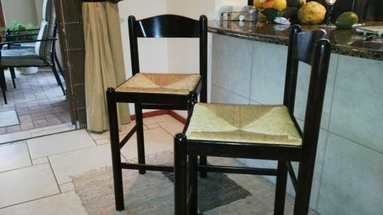 Bar Stools  Breakfast Nook Stools with Bamboo Seats