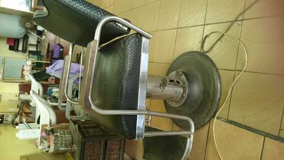 Barber chair and hood wall dryer both for R3500 neg