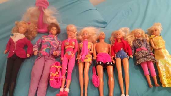 Barbies for sale.