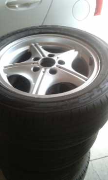 Bargain 16quot BMW mags - whole set (tyres included 0 tread)