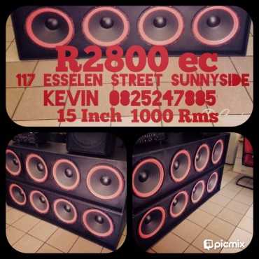 Base Bins 1000 Rms15inch for sale 2800 ec