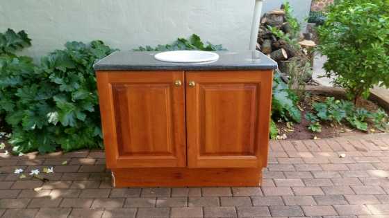 Basin Cabinet with Granite Top and basin