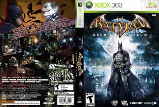 Batman Arkham for Xbox 360 in cover  R250