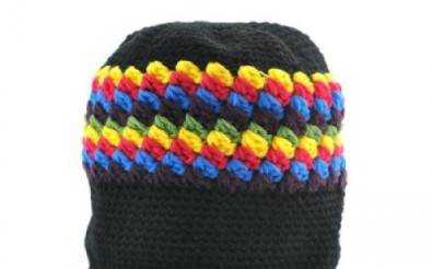 Beanie Hat with Built-in Headphones (Retro Rasta)