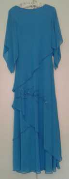 Beautiful and Flattering Blue Evening Dress For Sale