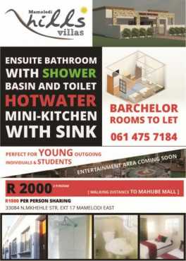 Beautiful Bachelor Rooms to-let in Mamelodi East