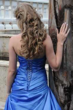 Beautiful blue matric farewell dress