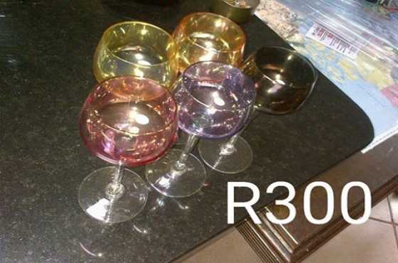 Beautiful Coloured Wine Glasses