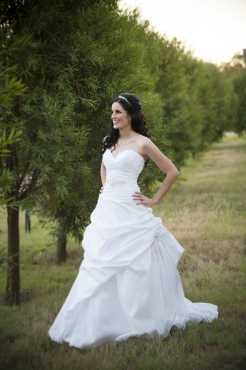 Beautiful designer wedding dress - price negotiable