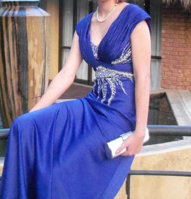 Beautiful Electric Blue Evening or Matric.F Gown