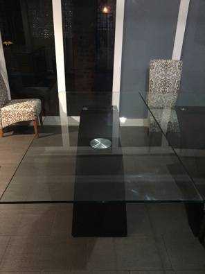 Beautiful Glass-top dining room table