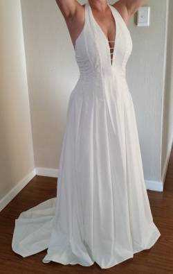 Beautiful Halter Neck Wedding Dress