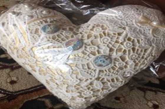 Beautiful handmade lace heart