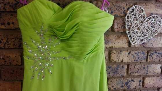 Beautiful Limegreen Evening dress for sale