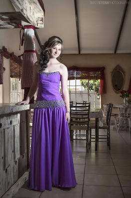 Beautiful purple matric farewell dress