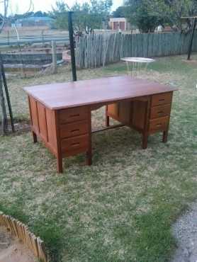 Beautiful wooden office desk.