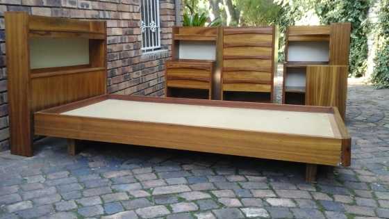 Bed Room Suit Solid Kiaat For Sale