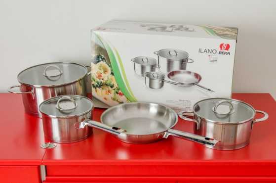 Beka Ilano 7 piece cookware pots and pan set