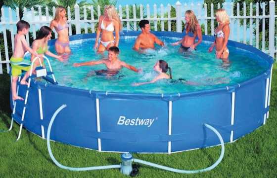 Bestway 12.6Kl Steel Pro Frame Pool Set for sale