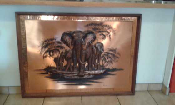 Big Original Rhodesian Zimbabwean Copper Wall Hanging