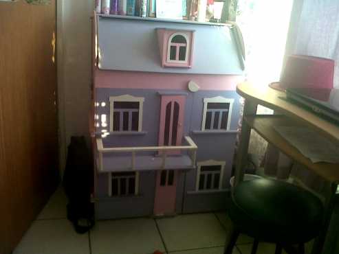 Big pink and purple doll house