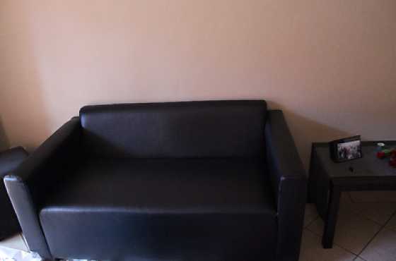 Black 2 Seater couch for sale