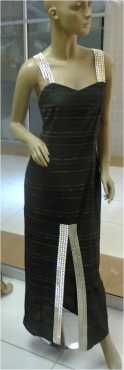 Black amp Gold Designer Dress