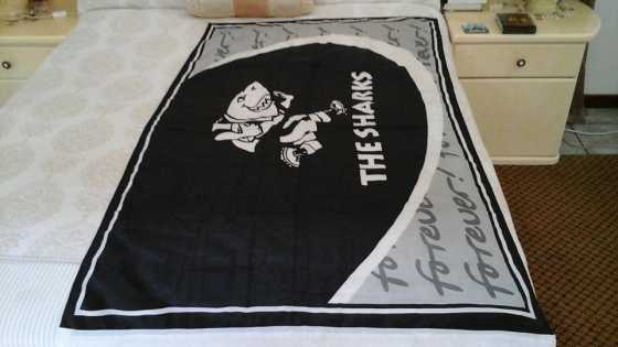 Black and white Shark Flag