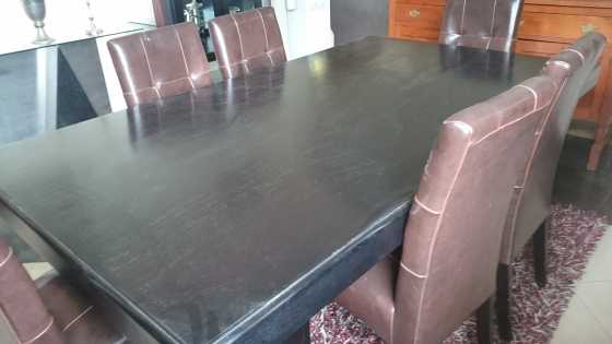 black dining room tables six seats