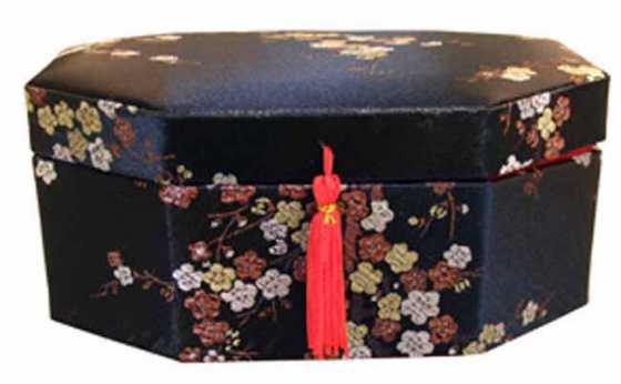 BLACK FLORAL JEWELLERY BOX AMAZING DEALS