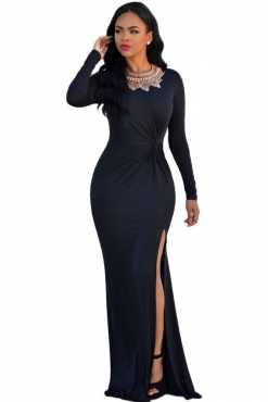 Black gorgeous dress with slit