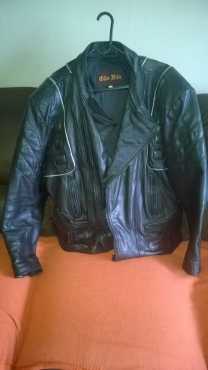 black leather jacket XL