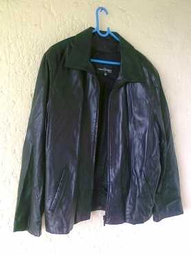 BLACK MEN LEATHER JACKET