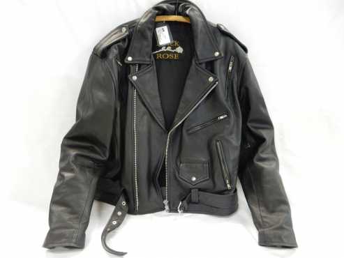 Black Rose Leather Jacket