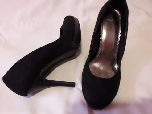 Black Velvet Ladies Stilleto shoes for Sale - S08