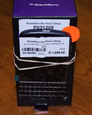 Blackberry Q10 Cellphone S018538A Rosettenvillepawnshop