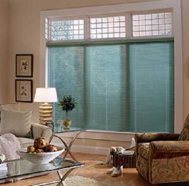 Blinds and curtain and ceiling fans