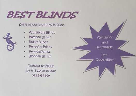 Blinds for home or office