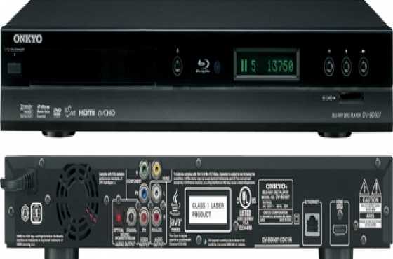 BLU RAY DISC PLAYER - ONKYO   Model DV-BD507