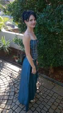 Blue and Black Evening Dress for R1000