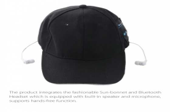 Bluetooth baseball cap  with built-in mic