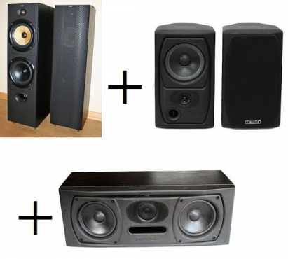 BMW DM603 S2 Floor Standing Speakers and Mission speakers for sale