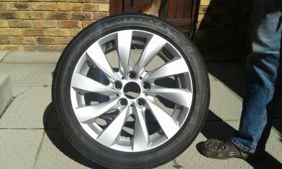 BMW - OEM (Original Part) 4 x 17 inch Mag Rims and Run Flat Tyres for F20F30