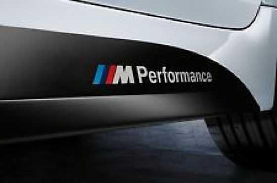 BMW side skirt stickers  M performance Motorsport