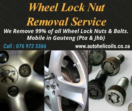 BMW Wheel Lock Nuts Removed