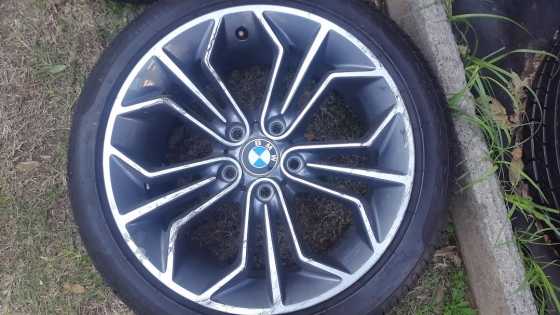 BMW X1 18 inch Rear Spare Mag with Tyre One Only not a set