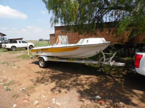 Boat and trailer at reduced price